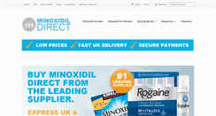 Desktop Screenshot of minoxidil-direct.com