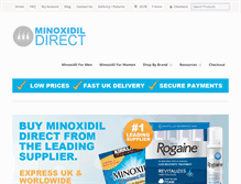 Tablet Screenshot of minoxidil-direct.com